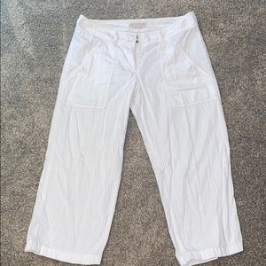 Michael Kors white Capri pants